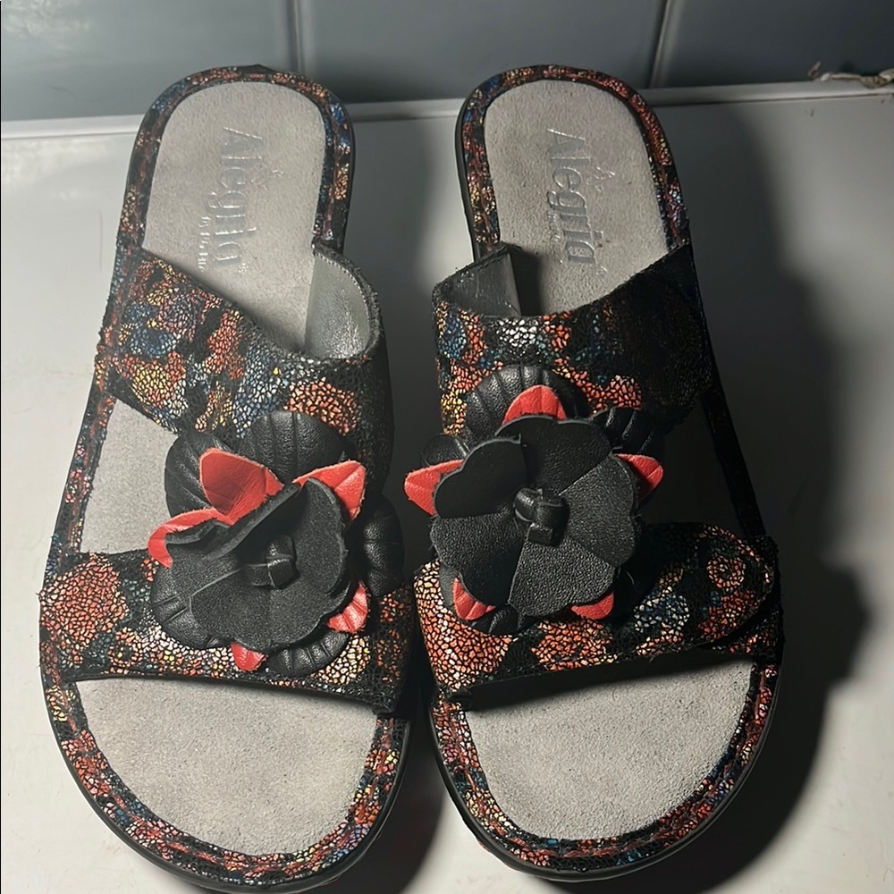 Alegria Women's Multicolor Floral Sandals